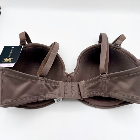 Wacoal Convertible Underwire Bra 854119 Mocha Brown 34D NWT $60 Retail - Picture 6 of 8